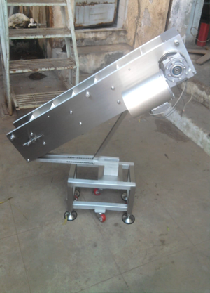 Mini Inclined Cleated Belt Conveyor (Portable Type)