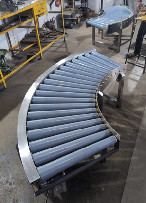 Small Inclined Cleated Conveyor (Portable)