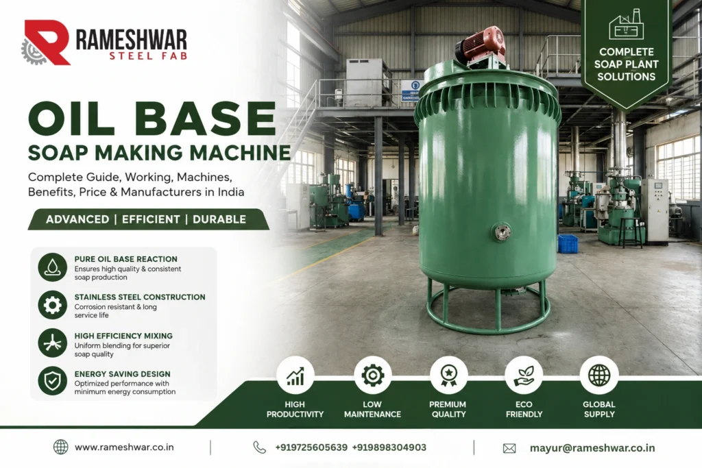 Oil Based Soap Making Machine Manufacturer & Exporter in India